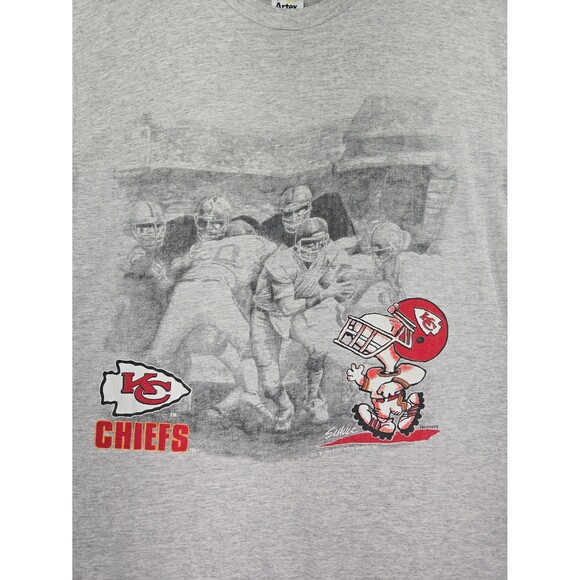 Vintage 90s Kansas City Chiefs Snoopy T-Shirt Men’s Large Single Stitch**READ** - Picture 2 of 12